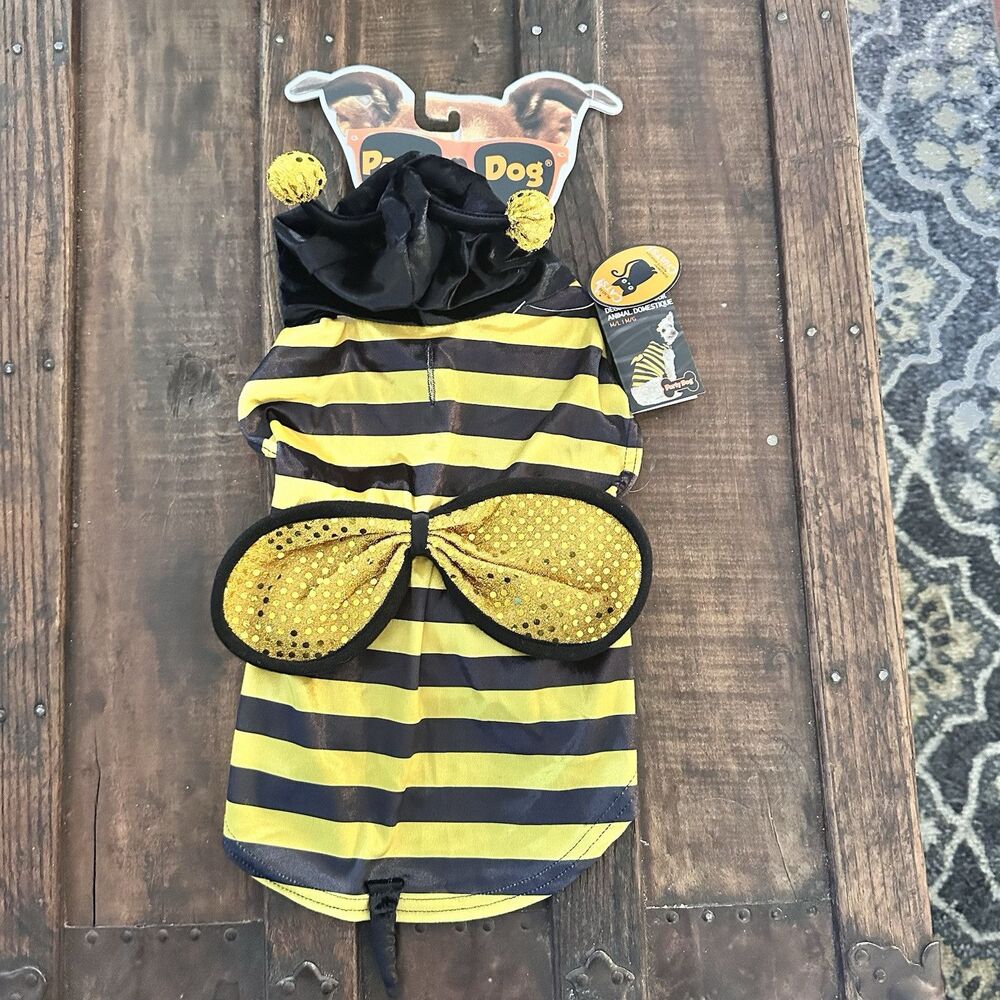 Party Dog Bumblebee with Hood Pet Costume Size M/L NWT Halloween Dogs & Cats